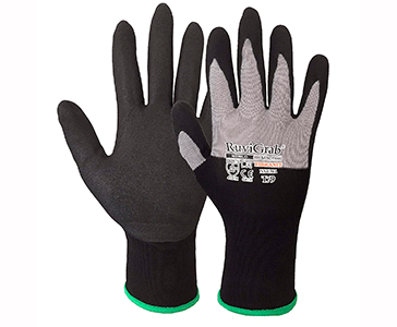 guantes protectores trabajo fibra nilon