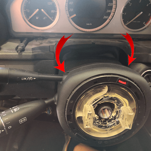 quitar anillo de airbag mercedes